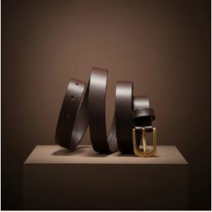 Classic Brown Leather Men’s Formal Belt