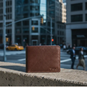 Classic Brown Leather Bifold Wallet